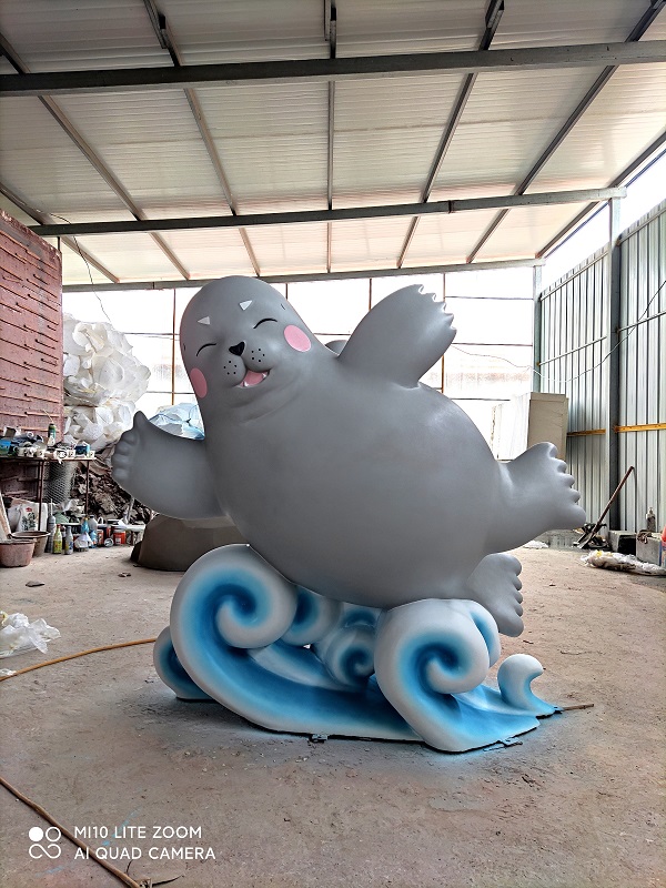 烟台蓬莱长岛形象大使  玻璃钢雕塑